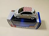  Generico BBURAGO-Collezione Street Fire- Abarth 500-TETTO A Scacchiera-Scala 1:43 Die-Cast