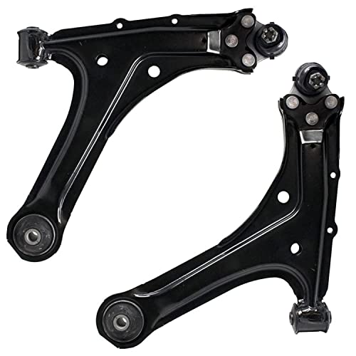Image of Detroit Axle - 10pc Front Suspension Kit for 99-05 Chevy Cavalier Pontiac Sunfire, Sway Bars Tie Rods Lower Control Arms w /Ball Joint Struts 1999 2000 2001 2002 2003 2004 2005 Replacement Suspension