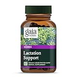 Gaia Herbs Lactation Support - Supports Healthy Production of Breast Milk in Nursing Mothers* - with Fenugreek Seed, Fennel Seed, and Raspberry Leaf - 60 Vegan Liquid Phyto-Capsules (20-Day Supply)