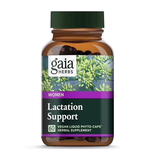 Image of Gaia Herbs Lactation Support - Supports Healthy Production of Breast Milk in Nursing Mothers* - with Fenugreek Seed, Fennel Seed, and Raspberry Leaf - 60 Vegan Liquid Phyto-Capsules (20-Day Supply)