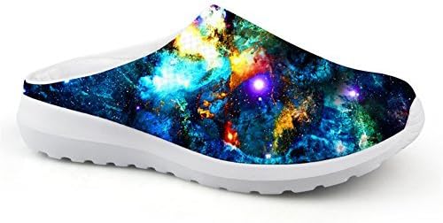 Bigcardesigns Cool Galaxy Print Female Lightweight Casual Loafers Slip-on Sandals Mesh Upper Women's US 10 B(M)=Men's US7 D(M)=EUR 40
