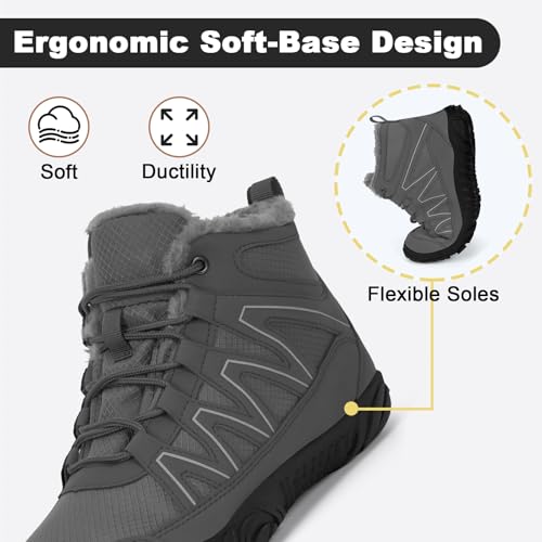Image of Women's Waterproof Hiking Boots Anti Slip Ankle Boots Outdoor
