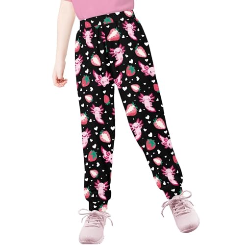 Pinupub Boys Girls Jogger Pants with Pockets Graphic Printed Trendy Casual Bundle Foot Sweatpants4