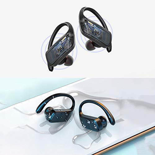 Andoer TWS LED Display BT Fone de ouvido sem fio Fone de ouvido estéreo esportivo à prova d'água Fo