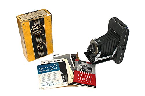 Art Deco CAMERA in Original Box W Vintage BOOKLETS &