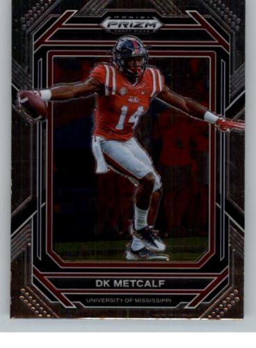 2023 Panini Prizm Draft Picks #33 DK Metcalf Ole Miss Rebels Official NCAA Football Card in Raw (NM or Better) Condition