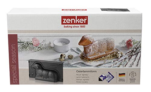 Zenker Osterlamm Backform zu Ostern – 900 ml Füllvolumen – 3D Kuchenform mit Antihaftbeschichtung und Lämmchen als Motiv zum backen – Leckere Deko in Osterlammform – Bild 3