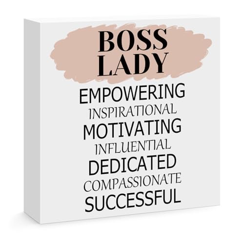 Boss Gifts for Women Boss Lady Office Desk Decor Inspirational Office Gifts for Women Boss Appreciation Gift Boss Day Gift Going Away Promotion Christmas Birthday Gifts for Boss Female