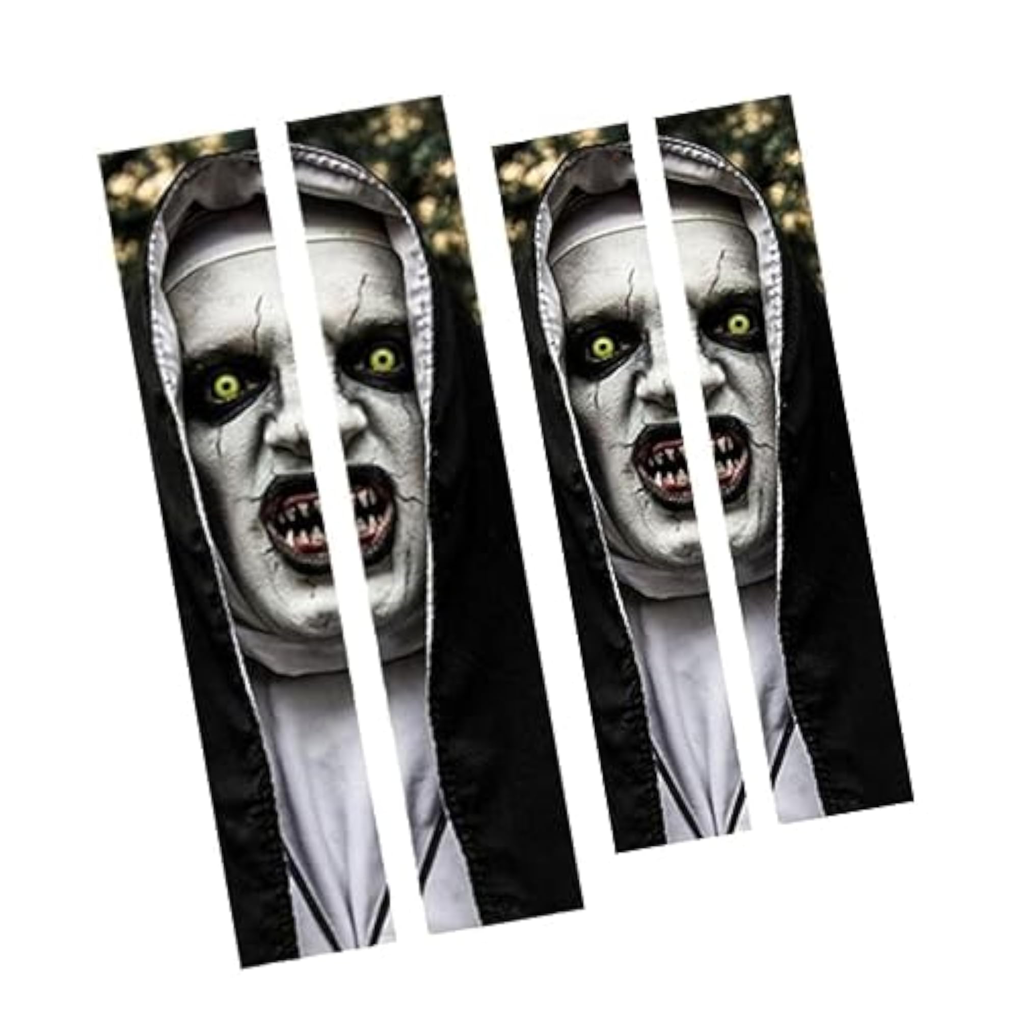 4pcs 3D Nun Door Stickers Door Terror for Bar