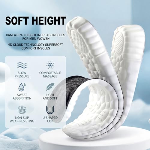 3 pares de plantillas elevadoras de altura para hombre miniatura 2