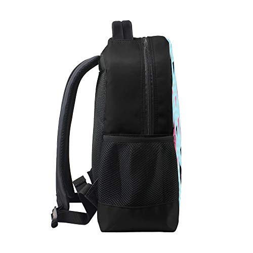 Sac à dos informatique rose et gris protégeant l'ordinateur et le dos - 4