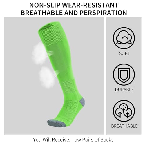 Image of Toddler Baseball Socks Youth Softball Tee Ball Kids Soccer Socks 2 Pairs