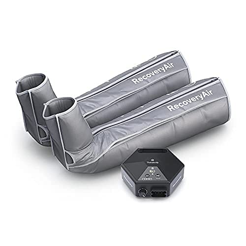 Therabody RecoveryAir PRO - Botas de masaje de aire por compresión de pies y piernas totalmente personalizables para la circulación y la recuperación deportiva (Small - 2nd Gen)