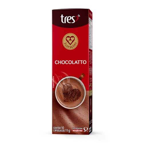3 Corações Cápsula Chocolatto TRES - 10 unidades