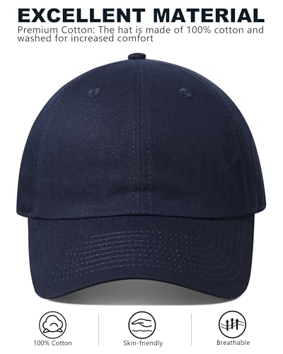 Image of GADIEMKENSD UPF 50+ Outdoor Hat Folding Reflective Running Cap Unstructured Sport Hats for Men & Women