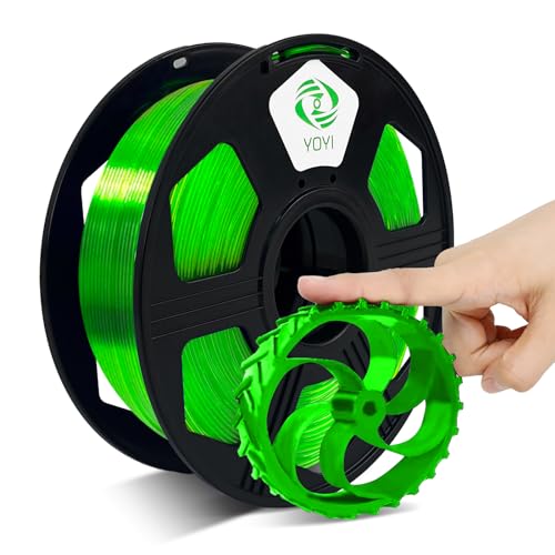YOYI YOYI 3D Printer Filament, 95A TPU Filament 1.75mm, Flexible Filament, 0.8KG Spool,Dimensional Accuracy +/- 0.03 mm, Soft TPU Filaments of High Elasticity (Green)