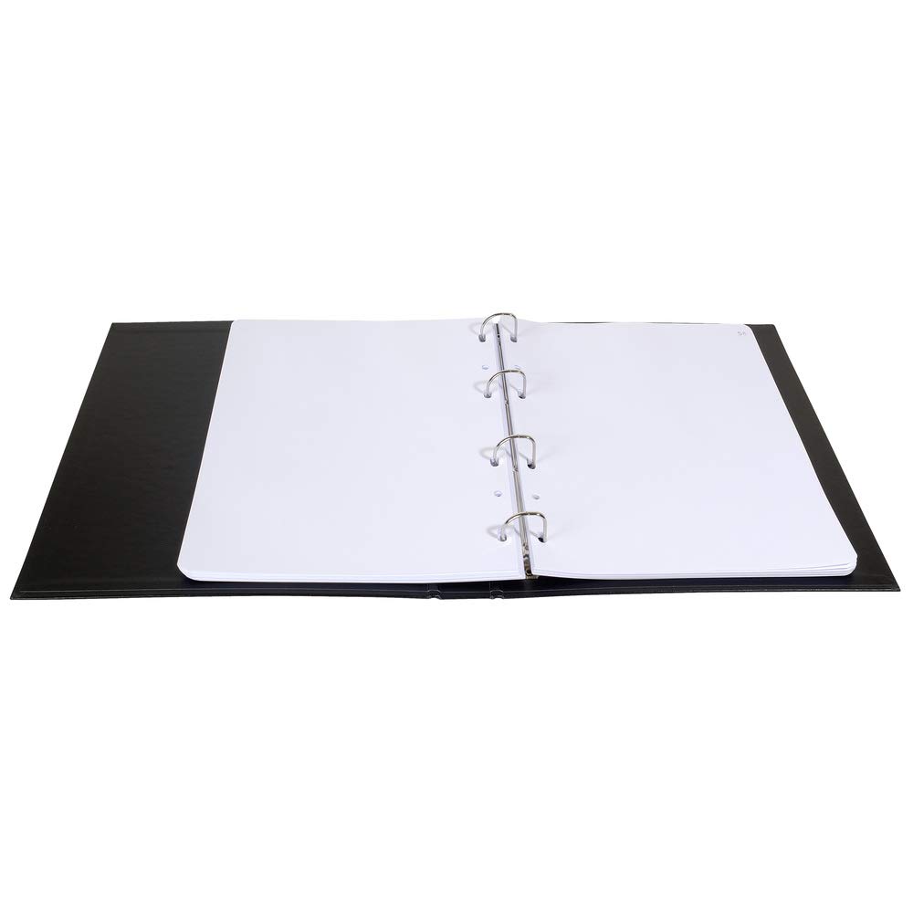 Exacompta - Réf. 46230E - 1 classeur juridique écononomique noir CONSEILS D'ADMINISTRATION - 4 anneaux, couverture plastique - Dimensions 32x26cm - livré avec recharge 100 feuillets vierges numérotés