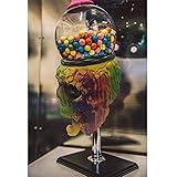 SCGRHP Skull Bubble Gum Machine Candy Dispenser - Bubble Gum Skull Machine, Gumball Vending Machine...