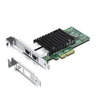 10Gtek 10Gb PCI-E NIC Network Card with Intel X550-AT2 Controller