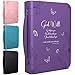 Bible Cover | Book Case/Cover in Purple with Butterflies | Fits Bibles and Books Up to 9 x 6.5 x 1.5 inches | Blessed | Perfect Christian Gift for Women and Girls | Faux PU Leather | Small Size