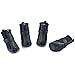 URBEST Dog Winter Shoes, Dog Boots Sports Non-Slip Pet Dog PU Leather Reflective and Rugged Anti-Slip Sole Water Resistant Puppy Boots Rain Shoes, 2 Pairs(XS: 1.41" x 1.77", Black)