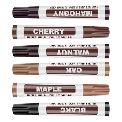 Furniture Markers Touch Up 6 Colors - Wood Touch Up Markers