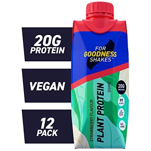 For Goodness Shakes Plant Protein Strawberry, 330ml - Pack of 12 Cover