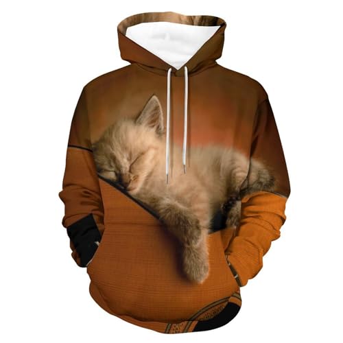 Hoodie guitare de chat pull original idée cadeau originale pour les amateurs de musique et chats