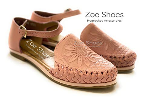 Huarache Sandalia Artesanal Cincelado Girasol para Mujer : Amazon.com.mx:  Productos Handmade