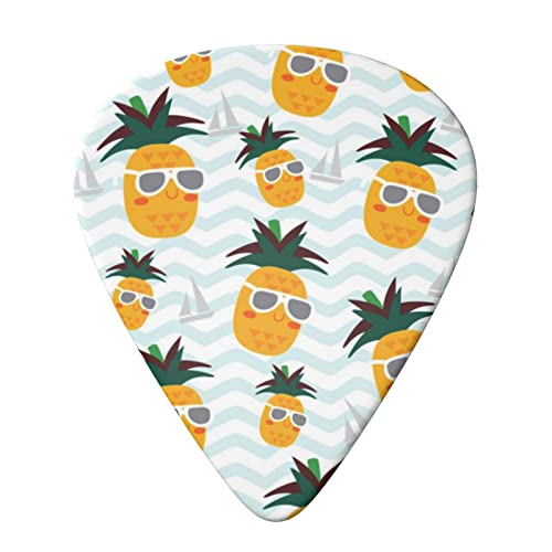 Lot de 6 médiators mignons ananas pour guitare acoustique, guitare électrique, basse, ukulélé – fins, moyens et épais. - Les Beatles, Paul McCartney, John Lennon, RIngo Starr, George Harrison Lot de 6 médiators mignons ananas pour guitare acoustique, guitare électrique, basse, ukulélé - fins, moyens et épais. – Image 4