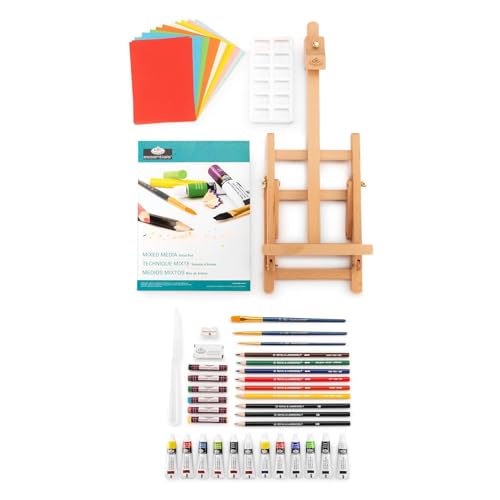 Royal & Langnickel Essentials Mixed Media H-Easel Art Set, 52pc