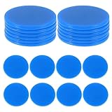 WHAMVOX 100 Stück Blaue Spielchips Bingo Markers Langlebige Spielsteine für Brettspiele Poker Karten Spiel Zubehör