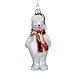 Kurt Adler Glass Coca-Cola Polar Bear Ornament, 5-Inch