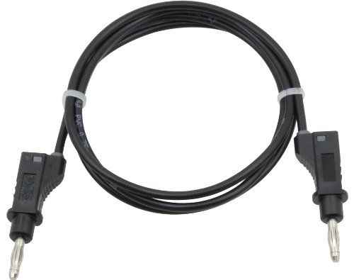 Preisvergleich Produktbild Messleitung Messkabel 4 mm Bananenstecker 1 m schwarz
