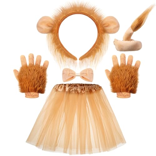 Disfraz de León para Niñas con Accesorios Halloween miniatura 1