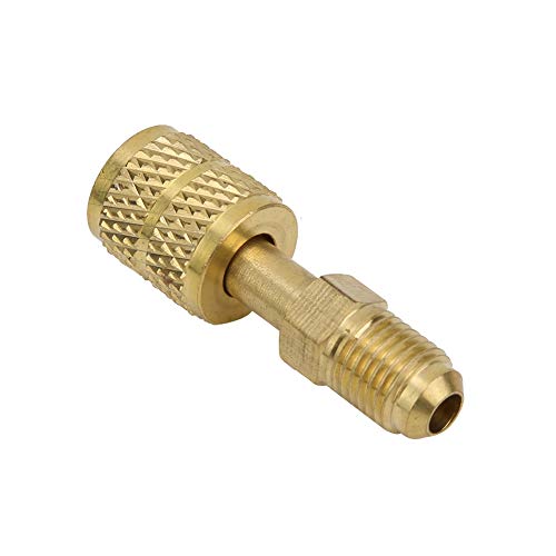 Adaptador de latón R410, macho a hembra, para manguera de carga de aire acondicionado mini split HVAC miniatura 5