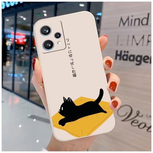 Bonita Funda Compatible con Realme 9 Pro 5G/Realme 9 5G - Cómoda Case TPU Suave Gato Oso Dibujos Animales Cover