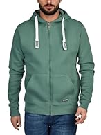 Casual regular fit hooded jacket from riverso for boys and men with metal front zip with branded slider handle. With stylish logo patch on the lower left side. Elasticated ribbed cuffs to close the body area and sleeves. Practical split kangaroo pock...