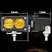 Auto Power Plus LED Pods Amber, 2Pcs 40W 3 Inch Driving Light Pod Yellow Off Road Bumper Lights Super Bright LED Work Light Cube Waterproof Combo Fog Light for Truck ATV UTV SUV Motorcycle Boat