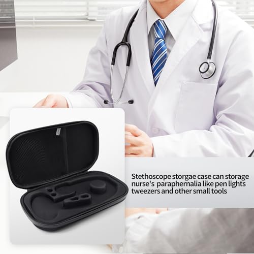 Stethoskop Tasche für 3M Littmann,stoßfest tragbar Stethoskop Hülle Aufbewahrungstasche Stethoskop Hartschale kompatibel mit 3M Littmann Stethoskop