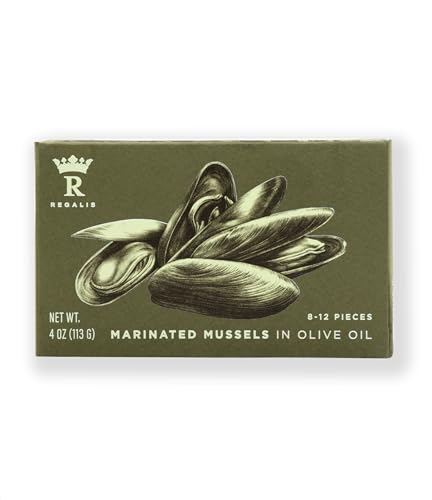 Regalis Foods Marinated Mussels In Olive Oil, 4 Oz