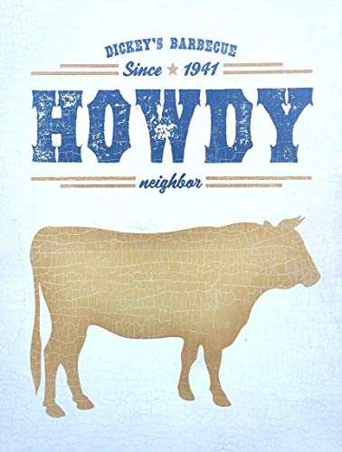 NGFD Tin Sign Howdee Farm Barbecue Dickees Cow Rooster Chicken Decor Farm Barn Coop Poster Metal Sign 8x12 inch