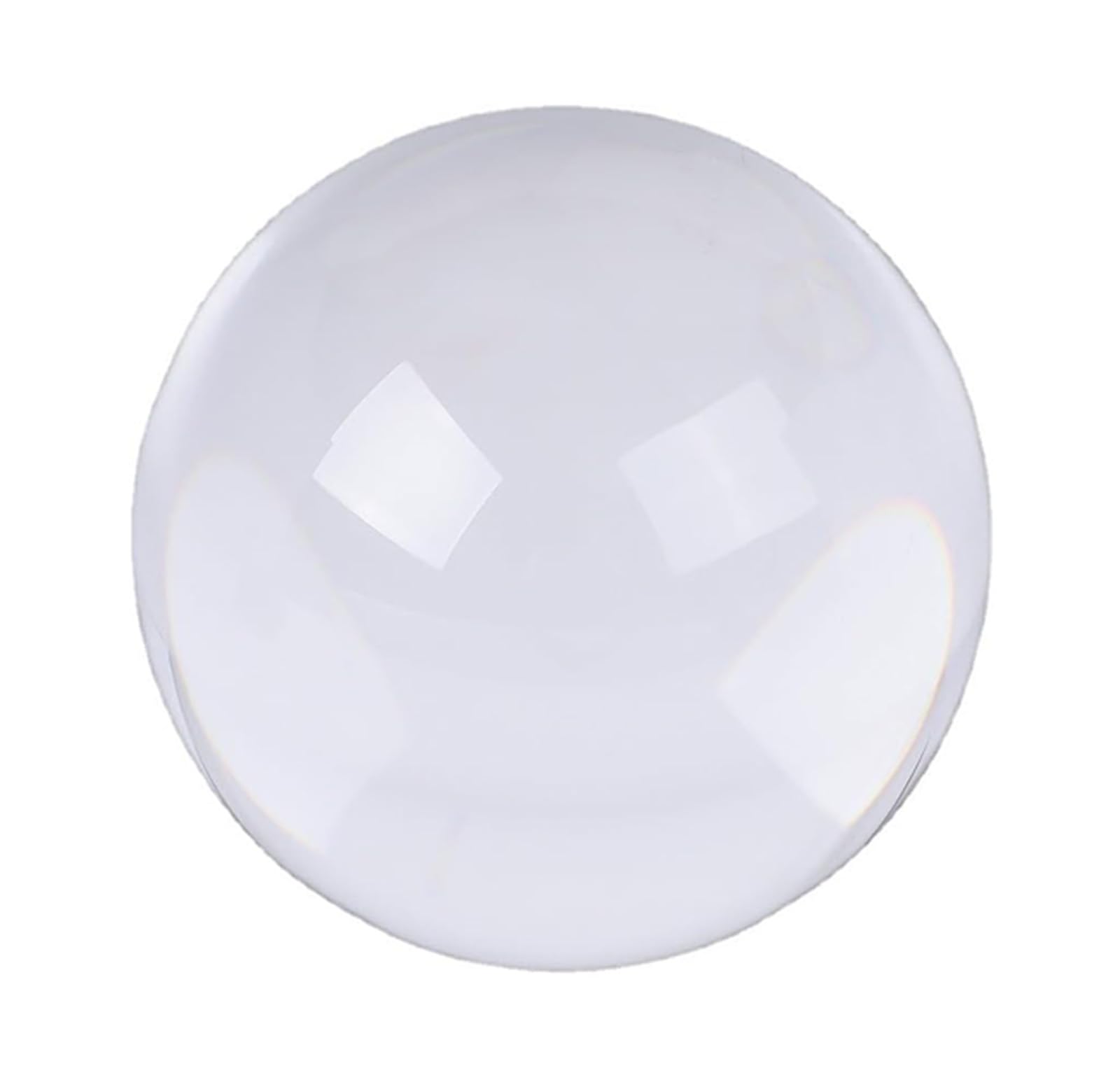 AUOQKQUT Clear Crystal Ball with Wooden Stand,Large Photography Crystal Balls for Magical Accessory,Crystal Prop for Gifts Family Home Office Decorative,11cm/4.3in