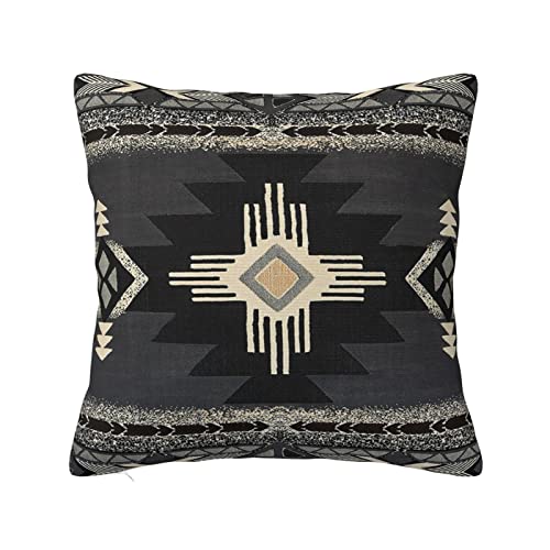 IVSYCOF Southwest Aztec Native AmericanThrow Pillow Case Shell for Couch Sofa Home Decoration 24"x24"