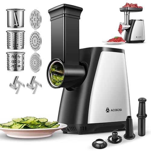 AAOBOSI 4-in-1 Meat Grinder
