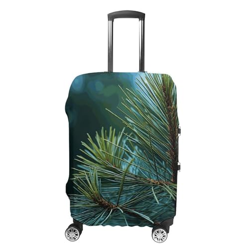 Carry on Luggage Cover Pine Tree Green Needles Suitcase Covers for Luggages Tsa Approved Travel Luggage Sleeve Protector Elastic Suitcase Protector Anti-Scratch Washable Fits 19-30 Inch Case -XL