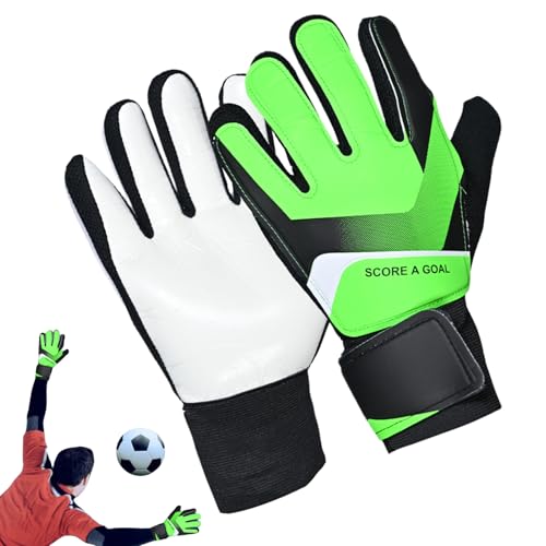 Guantes de portero antideslizantes | Guantes de portero de fútbol para niños | Equipos deportivos para portero, manoplas de fútbol de agarre fuerte para niños, niños, mujeres, hombres, partidos de