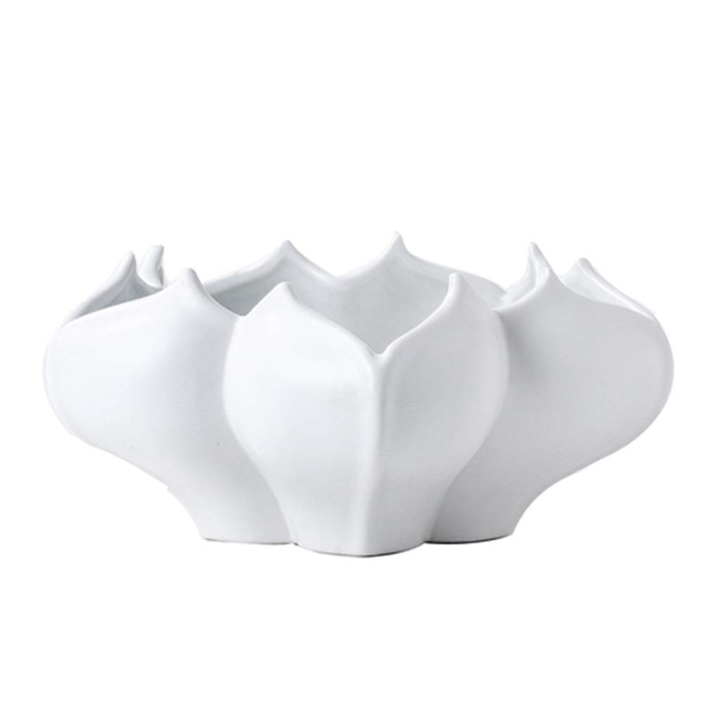 Vase en céramique design épuré et élégant pour fleurs de table