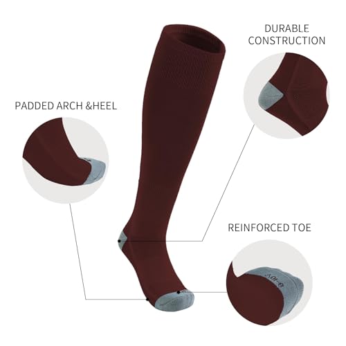 Image of Toddler Baseball Socks Youth Softball Tee Ball Kids Soccer Socks 2 Pairs
