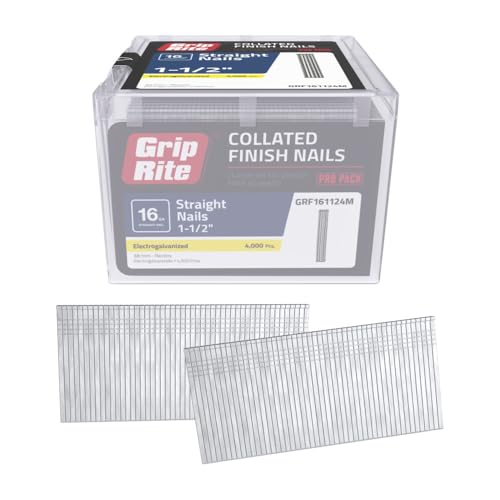 Grip-Rite GRF161124M, Finish Nail 16GA, 1-1/2